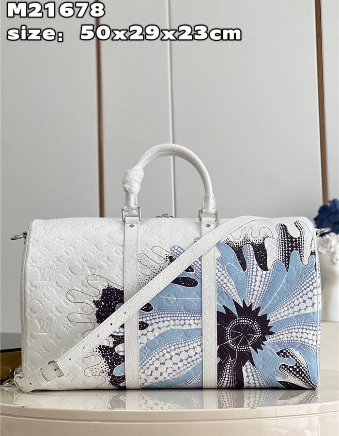 LOUIS VUITTON 루이비통 x 야요이 쿠사마 키폴 50 화이트 M21678