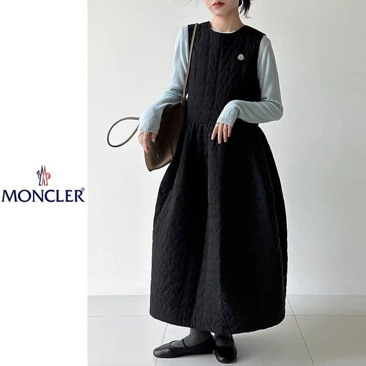 MONCLER 몽클레어 패딩 퀼팅 누빔 롱원피스 2COLOR