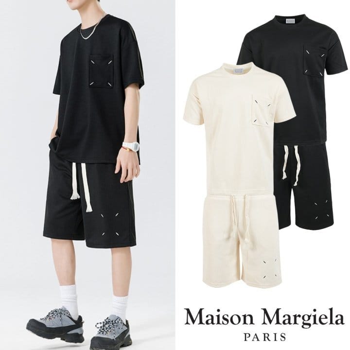 MAISON MARGIELA 메종마르지엘라 시그니처 스티치 자수 트레이닝 셋업