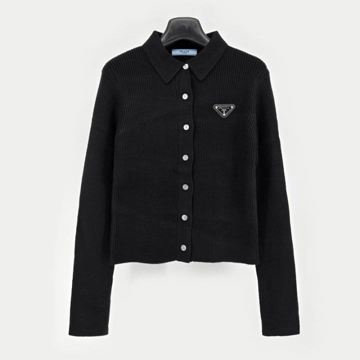 PRADA 프라다 카라 가디건 3COLOR