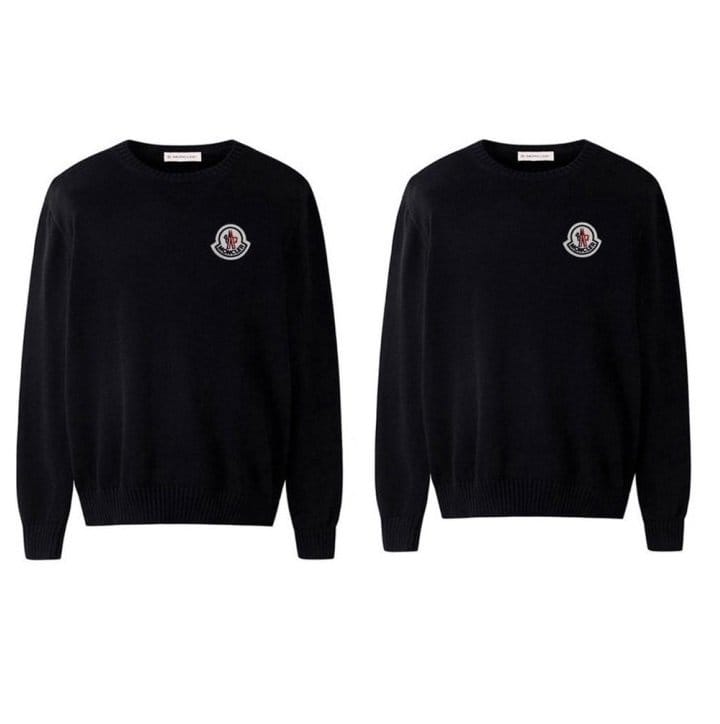 MONCLER 몽클레어 클래식 빅패치 울 니트