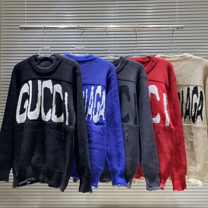 GUCCI 구찌 X 발렌시아가 디스트로이드 니트
