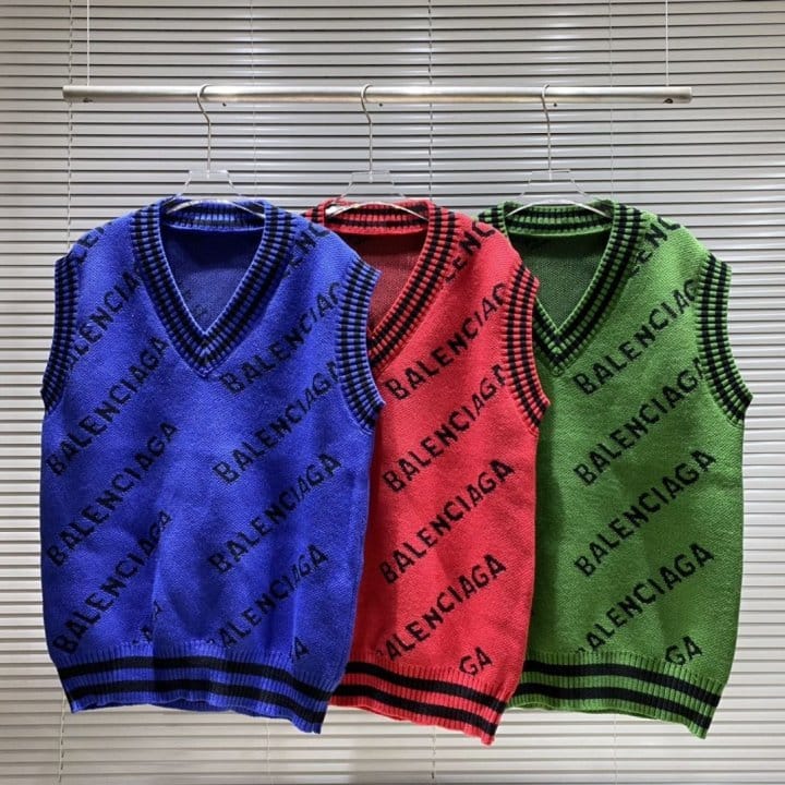 BALENCIAGA 발렌시아가 올오버 로고 니트