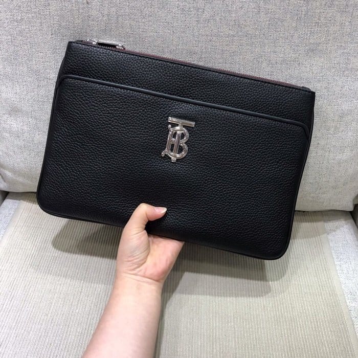 BURBERRY 버버리 TB 레더 클러치백 BURB0401 2COLOR