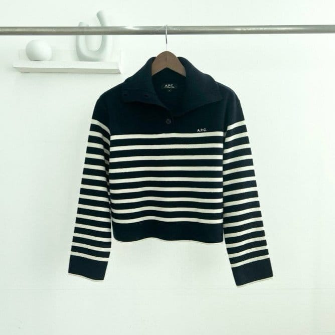 A.P.C. 아페쎄 세인트 점퍼 카라 니트