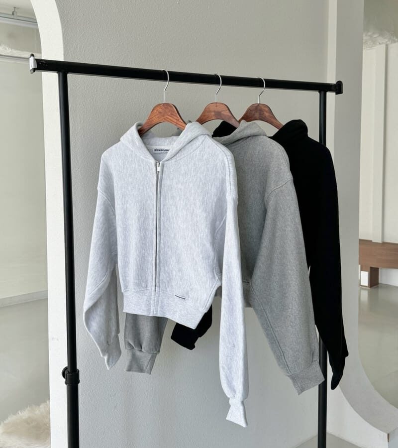 ALEXANDER WANG 알렉산더왕 크롭 후드집업