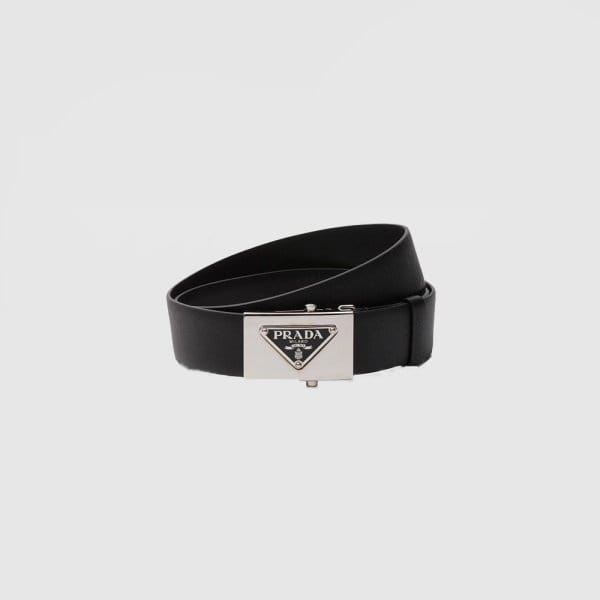 PRADA 프라다 사피아노 가죽 벨트 2CM256 (금장/은장)