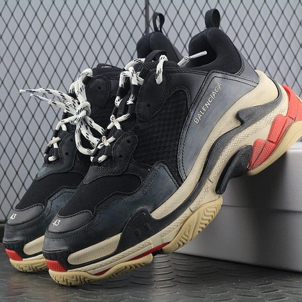 BALENCIAGA 발렌시아가 트리플S 블랙 검빨 어글리