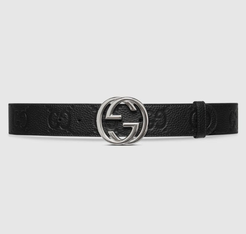 GUCCI 구찌 인터로킹 G 버클 와이드 벨트 2COLOR