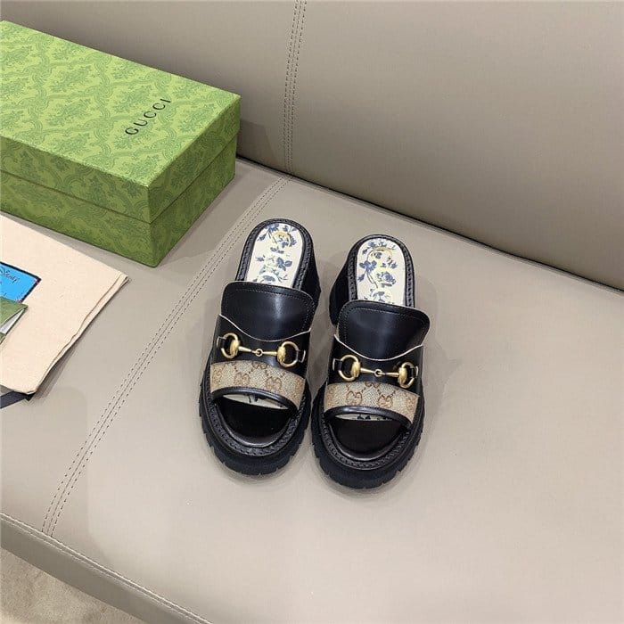 GUCCI 구찌 여성용 슬리퍼 (굽높이8.5CM) G64100 4COLOR