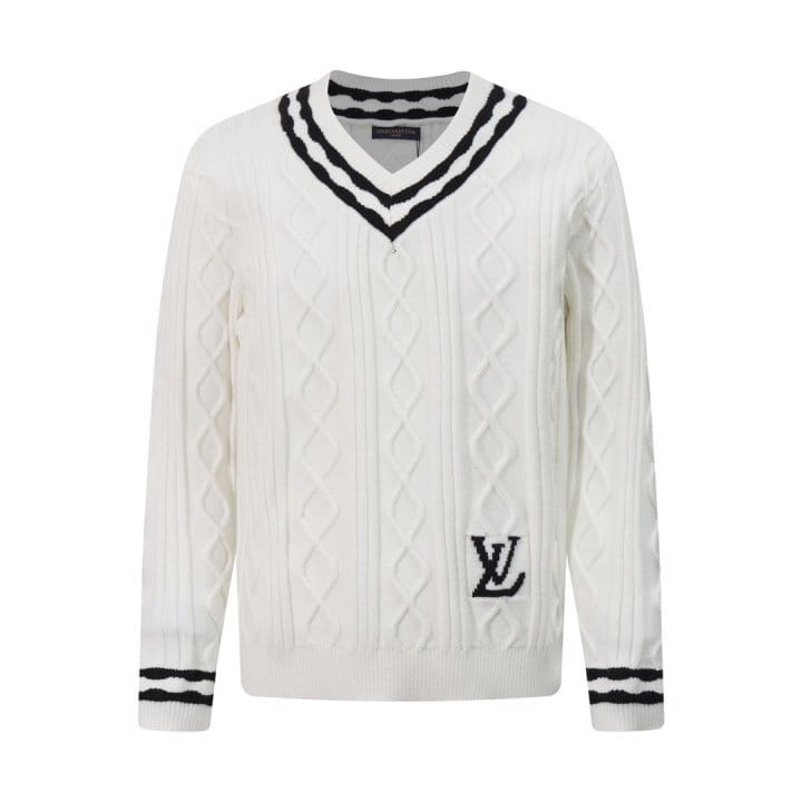 LOUIS VUITTON 루이비통 케이블 V넥 풀오버 니트