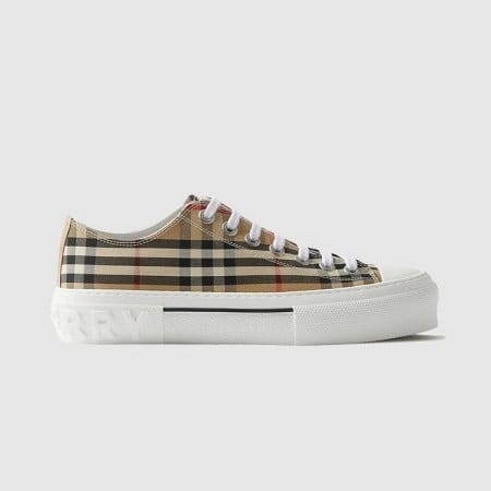 BURBERRY 버버리 남여공용 체크 코튼 스니커즈 80505061