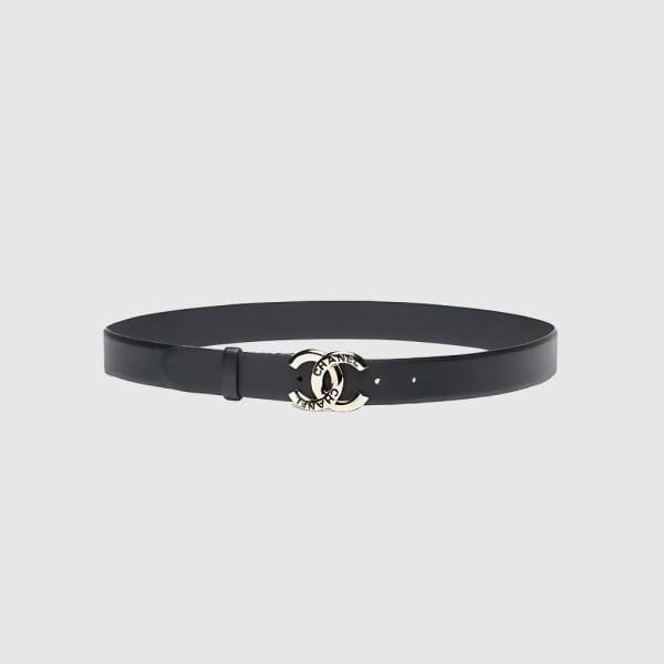 CHANEL 샤넬 CC 로고 리버서블 양면 기본 버클 벨트 ABC134 (금장/은장)