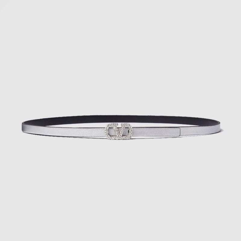 VALENTINO 발렌티노 송아지 가죽 V 로고 양면 벨트 (10mm)
