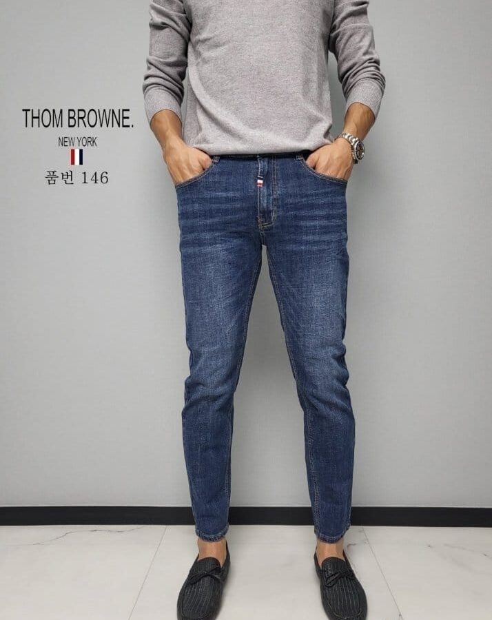 THOM BROWNE 톰브라운 엠보 워싱 청바지
