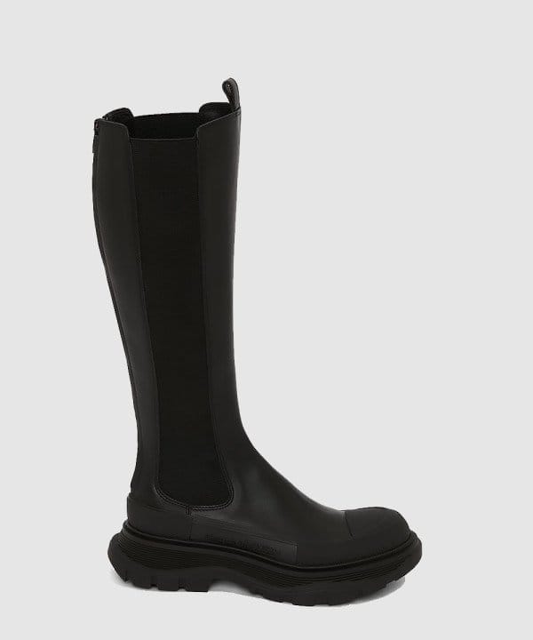 ALEXANDER MCQUEEN 알렉산더맥퀸 슬릭 니하이 부츠 707682