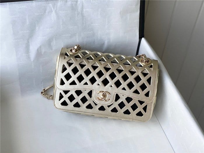 CHANEL 샤넬 카프스킨 플랩백 메탈 AS2370 2COLOR