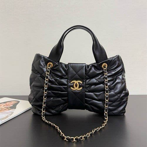 CHANEL 샤넬 맥시 보우백 미디움 (양가죽) AS9802