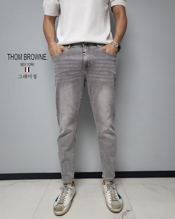 THOM BROWNE 톰브라운 스판 청바지