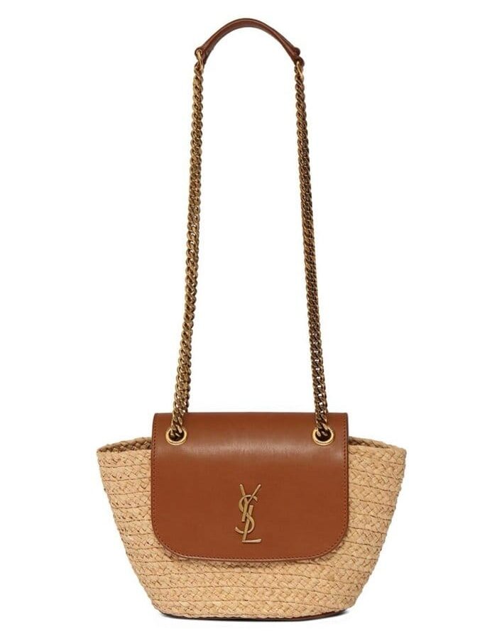 SAINT LAURENT 생로랑 마농 라피아 미니 백