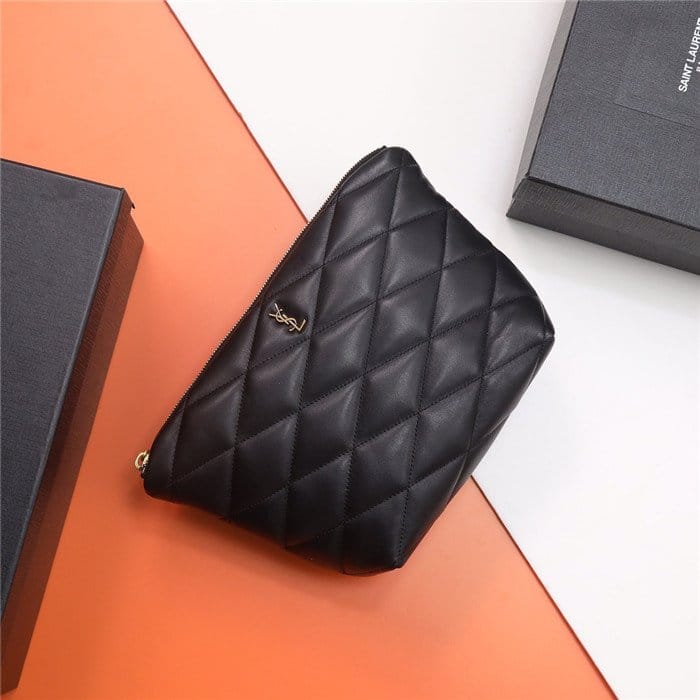 SAINT LAURENT 생로랑 퀼팅 SADE 미디엄 파우치 696779