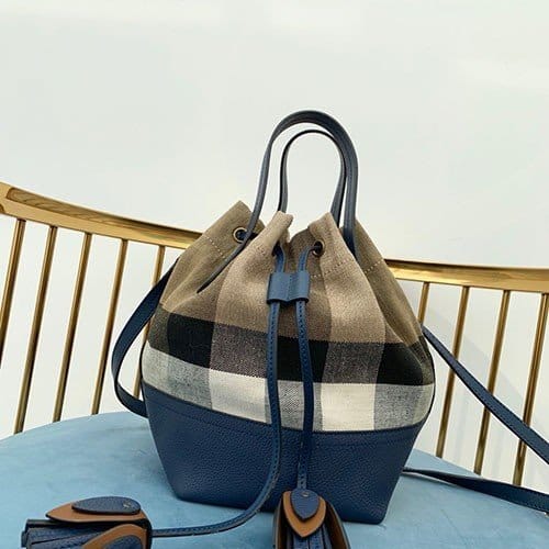 BURBERRY 버버리 캔버스 체크 토트&숄더백 B30006