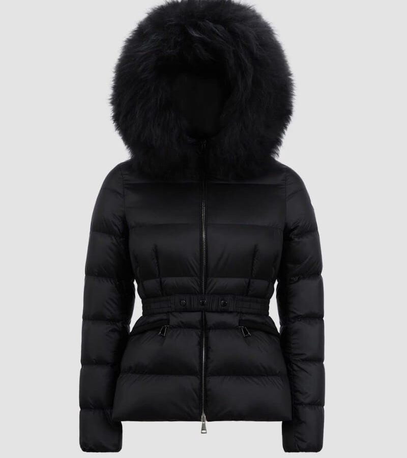 MONCLER 몽클레어 1185 보에드 구스다운(블랙 폭스퍼) 숏패딩