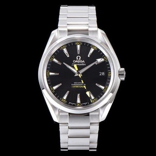 OMEGA 오메가 신제품 "아쿠아 테라 15,000 Gauss 꿀벌초침 모델" 씨마스터 코-액시얼 41.5 MM 크로노미터 블랙 티크 다이얼 오토매틱 무브먼트 omg0838 - Omega Seamaster 15,000 Gauss Aqua Terra 150M Master Co-Axal Chronometer Black Teak Dial Cal. 8900 Automatic Movement