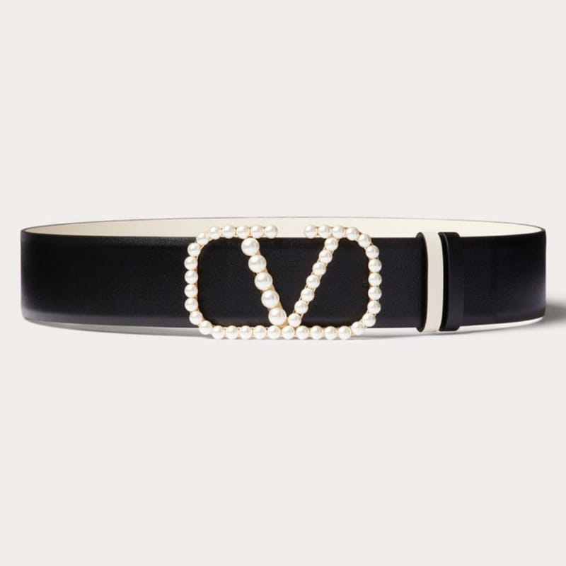 VALENTINO 발렌티노 진주 송아지 가죽 벨트 (40mm) 5COLOR