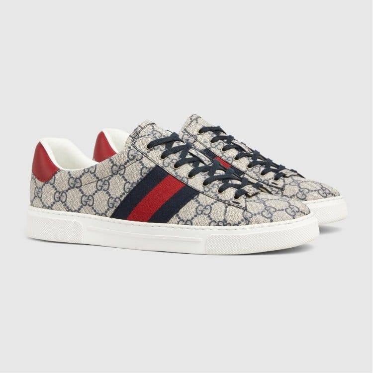 GUCCI 구찌 남여공용 에이스 웹 스니커즈 760775