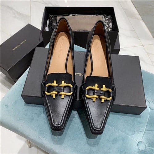 BOTTEGA VENETA 보테가베네타 키튼 힐 송치 가죽 로퍼 굽높이4.5CM BV90610-7 2020/신상