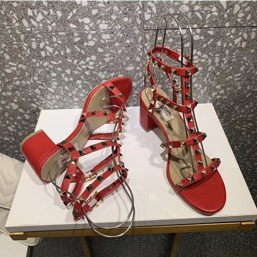 VALENTINO 발렌티노 락스터드 샌들힐 6cm M1610-5