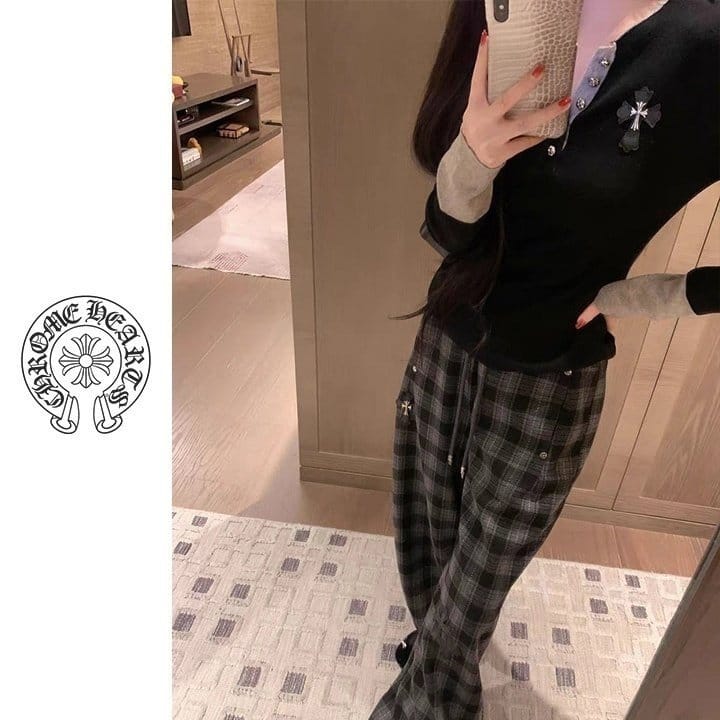 CHROME HEARTS 크롬하츠 스틸 패치 배색 긴팔
