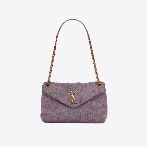 SAINT LAURENT 생로랑 퍼플 숄더백 ysl282x