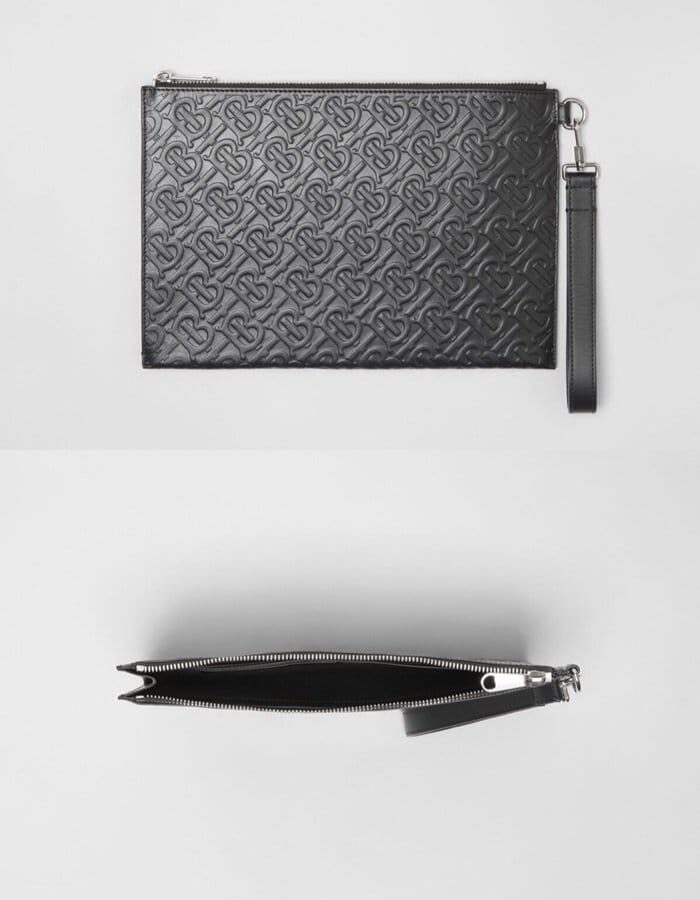BURBERRY 버버리 TB 레더 클러치백 BURB0413