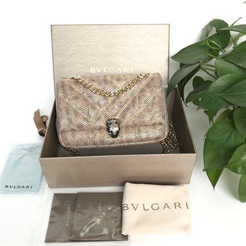 BULGARI 불가리 세르펜티 카보숑 숄더백 BV287880-1