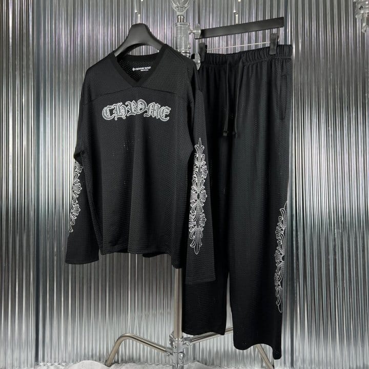CHROME HEARTS 크롬하츠 메쉬 긴팔 긴바지 세트