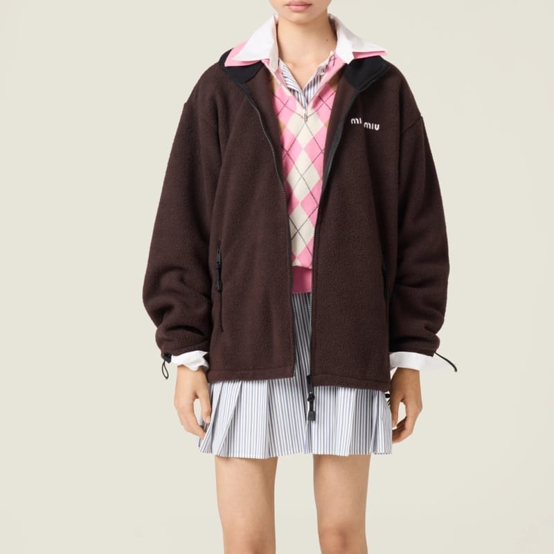 MIUMIU 미우미우 플리스 집업 자켓