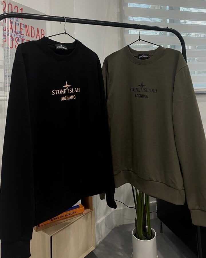 STONE ISLAND 스톤아일랜드 야전 프린팅 맨투맨