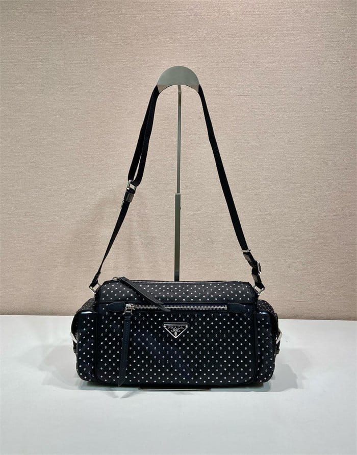 PRADA 프라다 스투디드 리나일론 숄더백 1BC236
