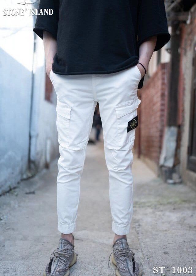 STONE ISLAND 스톤아일랜드 절개 스판 카고 조거 팬츠 2COLOR